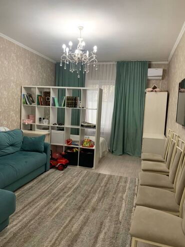 квартира бишкек дешевле: 2 комнаты, 50 м², 105 серия, 1 этаж, Евроремонт