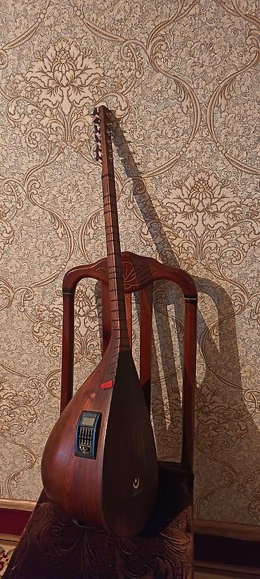баян инструмент: Elektro-saz (pick-up və preamp ilə) - Korpus: armud formalı, tünd — 1