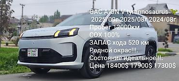 GAC: GAC Aion V Tyrannosaurus 🦖 Основные параметры: - Пробег: 12 000 км - — 1