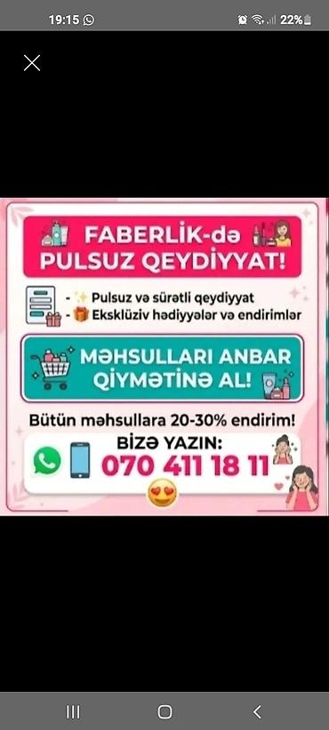 libido parfüm: FABERLİK-də pulsuz qeydiyyat xidməti Xüsusiyyətlər: - Pulsuz və — 1