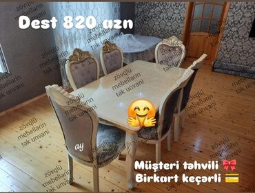 Masa və oturacaq dəstləri: Masa desti yeni