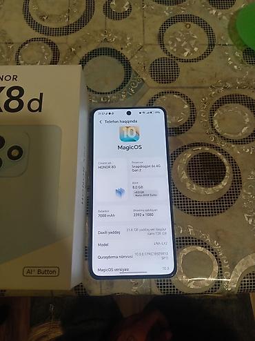 honor magic 4: Honor X8 5G, 128 GB, rəng - Boz, Zəmanət — 4