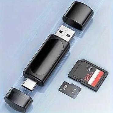 Ostali kompjuterski delovi: Čitač memorijskih kartica sa dva slota za USB tip C/USB A T. OPIS — 8