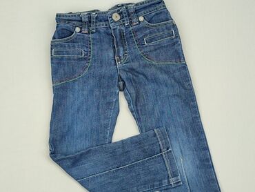 no brand jeans: Spodnie jeansowe, 4-5 lat, 110, stan - Dobry