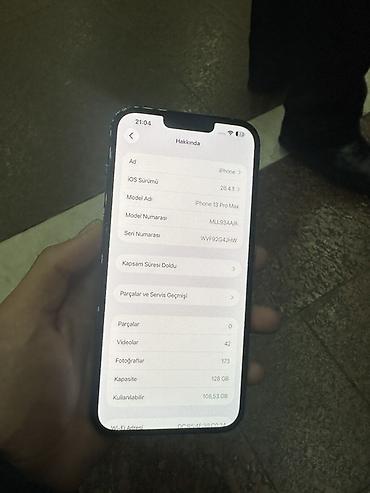 Apple iPhone: IPhone 13 Pro Max, Göy — 9