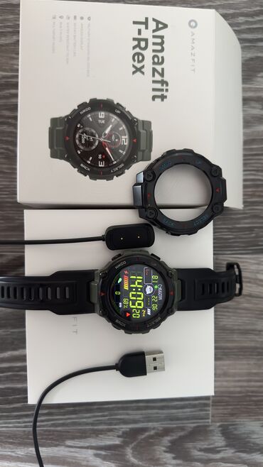 швейцарские часы фирменные: Смарт часы Amazfit T-Rex. В идеальном состоянии. Защитное стекло и