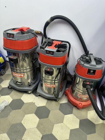 Строительные пылесосы: Пылесос 60 литр 2 моторный Оригинал Промышленный пылесос — 2