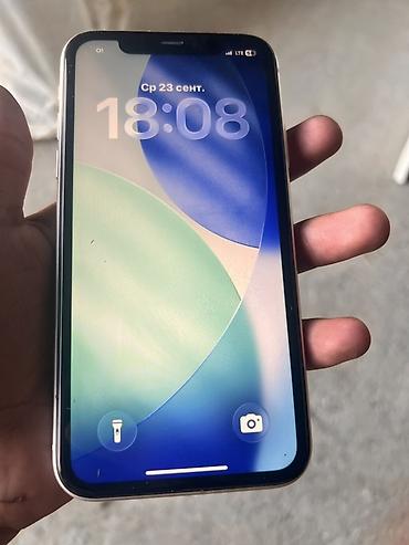 iphone kg: IPhone 11, Б/у, 128 ГБ, Белый, Зарядное устройство, Кабель, Чехол, 73 % — 3