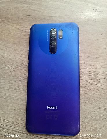 Мобильные телефоны: Redmi, Redmi 9, Б/у, 64 ГБ, цвет - Синий, 1 SIM, 2 SIM — 2