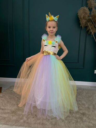 Платья: Детское платье, цвет - Красный, Новый — 4