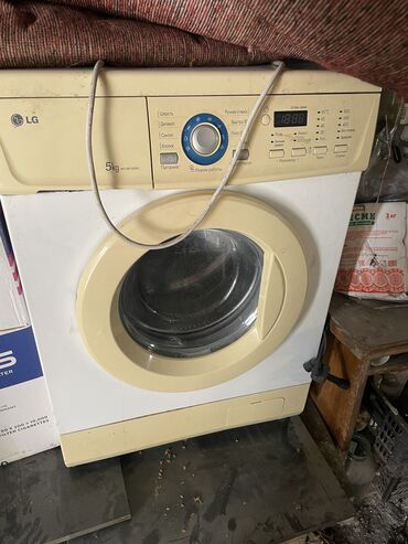 купить бу стиральную машину в бишкеке: Стиральная машина LG, Б/у, Автомат, До 5 кг, Компактная