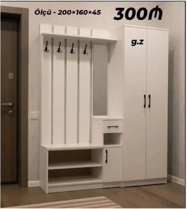 шкаф для балкона: Yeni, Düz dolab, Dəhliz dolabı