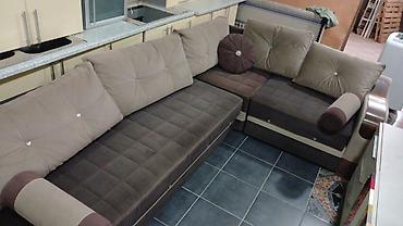 metbex kunc divan: Künc divan – yataq funksiyalı - Forma: L-şəkilli künc divan - Rəng — 2