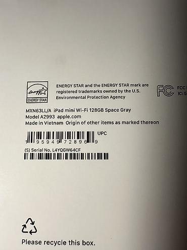 ipad minu 6: Планшет, Apple, память 128 ГБ, 8" - 9", Wi-Fi, Новый, Классический цвет - Серый — 3