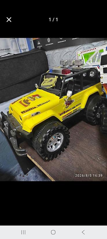 oyuncağ maşın: Uşaq oyuncağı – sarı off-road Jeep tipli maşın - Korpus: açıq — 1