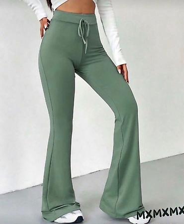 tom tailor torbe: Ženske pantalone sa visokim strukom i zvonastim nogavicama Pantalone — 5