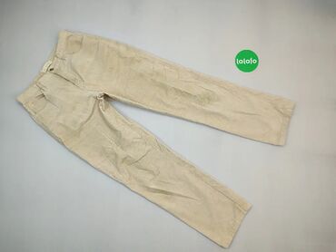 Spodnie: Spodnie, S (EU 36), wzór - Jednolity kolor, kolor - Beżowy