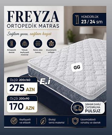 FREYZA ortopedik matras - Sağlam yuxu, sağlam həyat üçün ortopedik