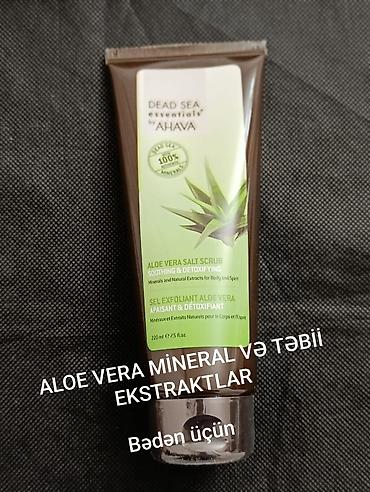aloe vera qiyməti: Məhsul: Dead Sea Essentials by AHAVA – Aloe Vera Dəniz Duzu Skrabı — 1
