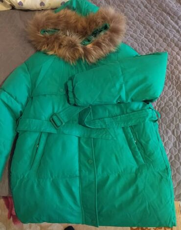 зима куртка: Пуховик, С капюшоном, M (EU 38)
