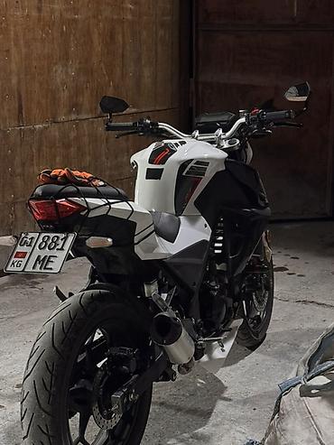 Мотоциклдер: Мотоцикл Yamaha в стиле naked, черно-белый. Китай !!! Торг — 3