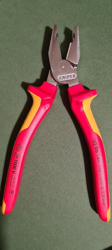 alat za oluke: Knipex 02 06 180 profesionalna kombinovana klešta sa visokim prenosom — 1