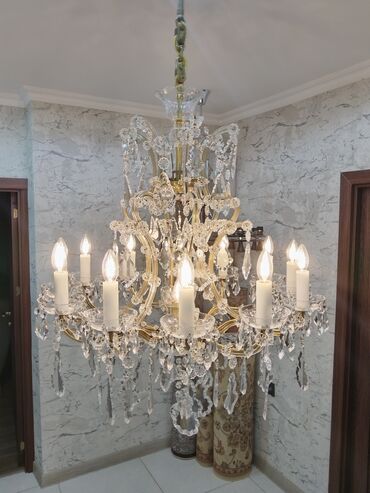 Çaydanlar: Çılçıraq, 10 və daha çox lampa, Xrustal
