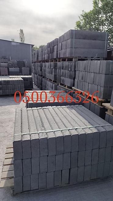 Тротуарные бордюры: Тротуарный бордюр, Бетонный, Овальный, 1000 — 18