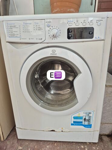 ceklerin qiymeti: Paltaryuyan maşın Indesit, 6 kq, İşlənmiş, Avtomat, Ünvandan götürmə