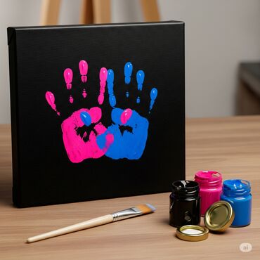 Открытки: Картины Отпечатки ладони рук наборы Отпечаток ладони на холсте Наборы — 6