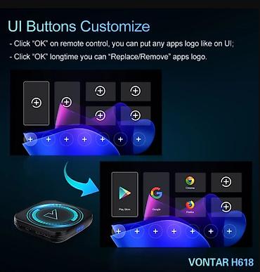 DVD i Blu-ray plejeri: Android tv boks Vontar 8K - H618 - 4/32GB - Android 12 Garancija na — 9