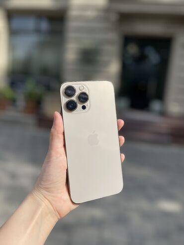 Apple iPhone: IPhone 13 Pro Max, 256 GB, Matte Gold, Zəmanət