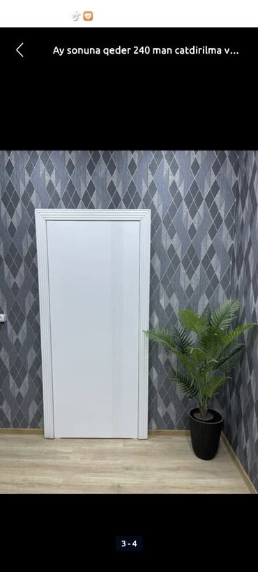 Otaq qapıları: Yataq otağı üçün Yeni Otaq qapısı 90x205 sm Naliçnik ilə, Ödənişli quraşdırma, Pulsuz çatdırılma -da lalafo.az — 14 Otaq qapıları: Yataq otağı üçün Yeni Otaq qapısı 90x205 sm Naliçnik ilə, Ödənişli quraşdırma, Pulsuz çatdırılma — 14