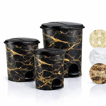 bacac diska: KANTA PLASTICNA 3/1 | Plastika Kanta za djubre set 3/1 -Najveca :25L — 1