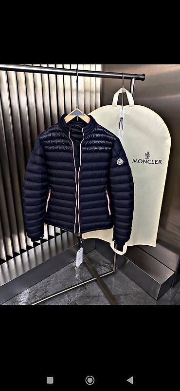 пуховики монклер: Легкий пуховик Moncler - Модель: стеганая куртка без капюшона с — 3