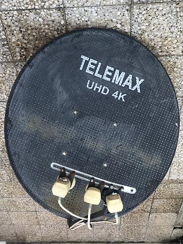 tv box s: Satellit TV avadanlığı dəsti - Anten: TELEMAX UHD 4K perforasiyalı — 1