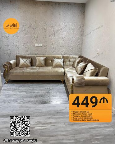 Komodlar: Künc divan, Açılan, Bazalı, Parça, Şəhərdaxili pulsuz çatdırılma