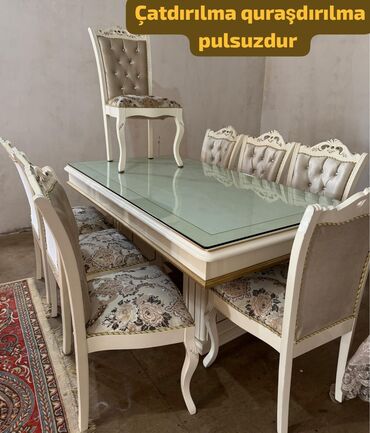 Химия: *Masa Dəsti 550₼* Demek olar təzədi az işlənib masa açılandı +