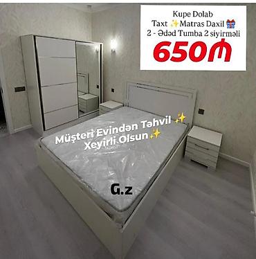 белый комод: *Yataq Dəsti Sifarişlə* ✔️İstehsal:Rusiya Laminat 18/lik qalınlıqda — 1