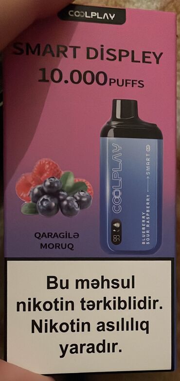 Qəlyan, vayp və aksesuarları: Cool play 10k ideal gorunduyu kimi cox ideal dadır bluberry sour