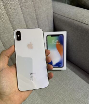 iphone platasi: IPhone X, 64 GB, Ağ, Zəmanət, Simsiz şarj, Face ID