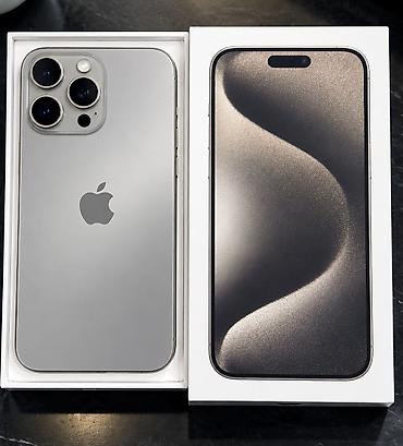 iphone 16 pri: IPhone 15 Pro Max, 256 GB, Natural Titanium, Face ID — 1