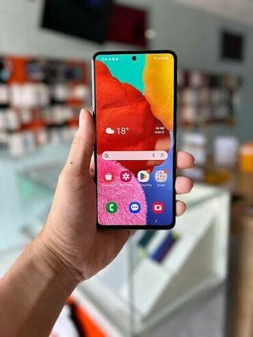 samsun a10s: Samsung Galaxy A51, 128 GB, rəng - Qara, Barmaq izi
