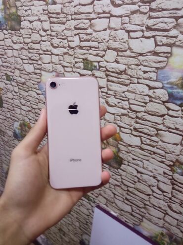 iphone 8 silver: IPhone 8, 64 GB, Qızılı, Barmaq izi