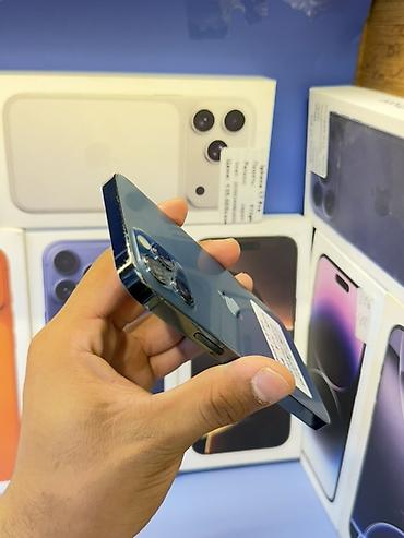 xr 128: IPhone 12 Pro, Б/у, 128 ГБ, Pacific Blue, Зарядное устройство, Защитное стекло, В рассрочку, 87 % — 6