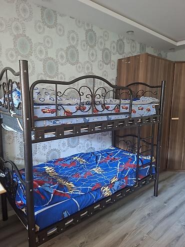 2 ci əl çarpayılar: Oğlan və qız üçün, İşlənmiş, Çarpayı, Matras ilə, Siyirməsiz, Dəmir — 2