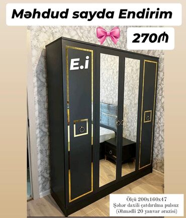 Mətbəx mebeli: 4 Qapılı Dolablar endirimdə 380 azn yox 270Azn💥* ✔️Rəng seçimi var