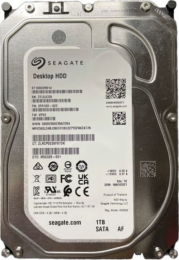 внешний жёсткий диск ssd: Маалымат алып жүрүүчү, Колдонулган, Seagate, HDD, 1 ТБ, ПК үчүн