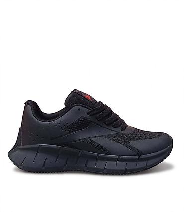 reebok gl 6000: Sportske patike – crne, lagane i udobne - Dizajn: jednobojne crne — 1