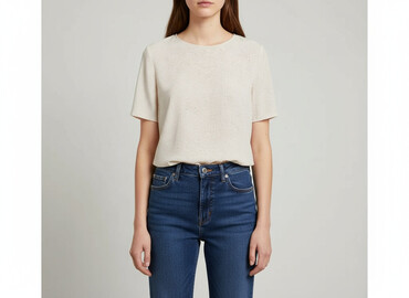 eleganckie bluzki plus size: H&M, Women's blouse, size L